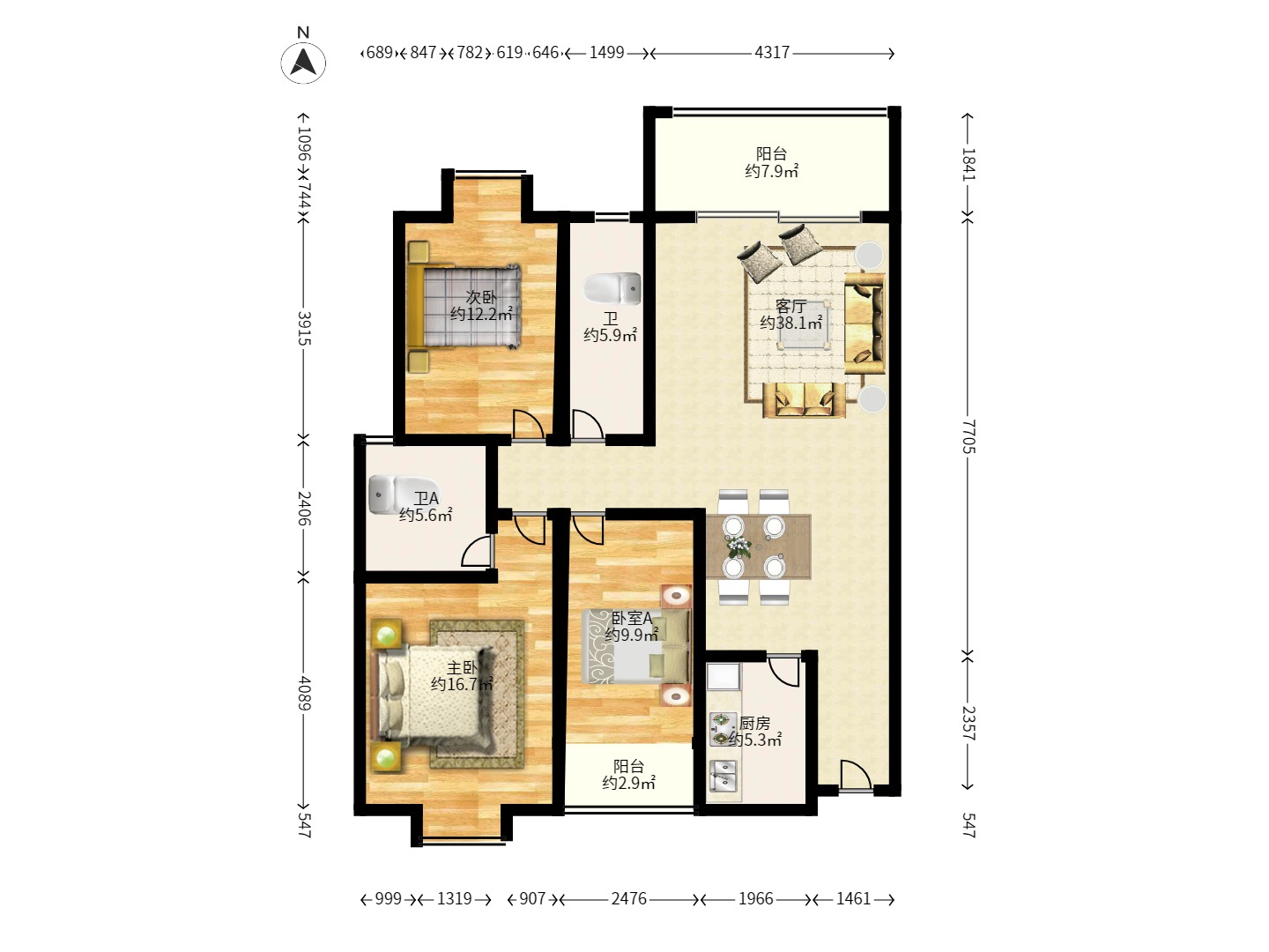 东城名苑 东城名苑室内图2