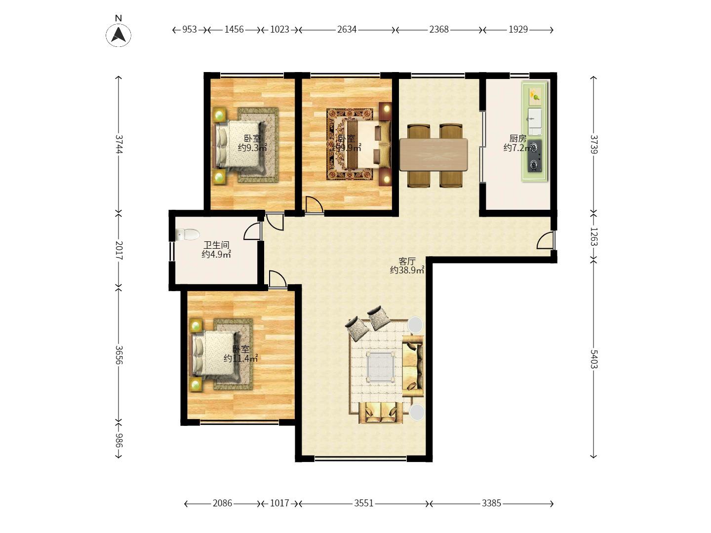 保利麓谷林語A區(qū)室內(nèi)圖2