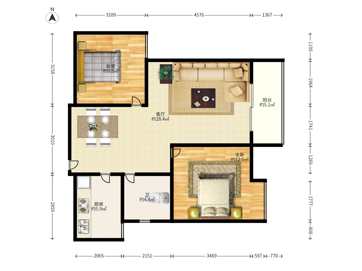 圣力华苑 圣力华苑室内图2
