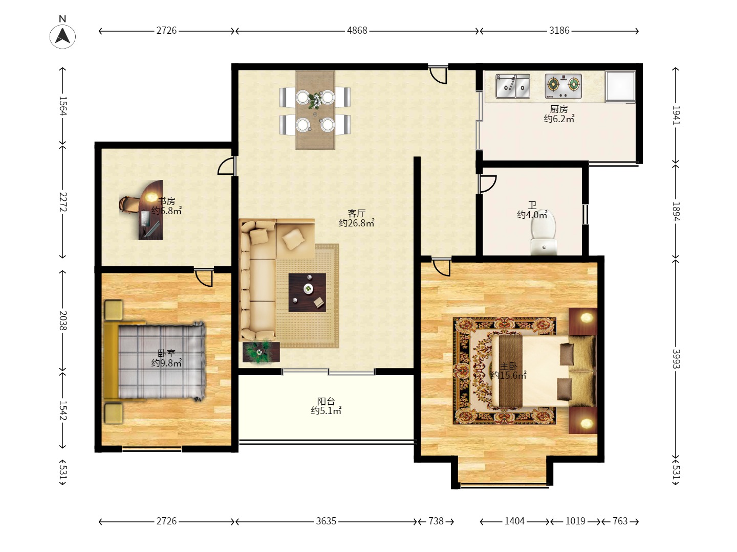 钱隆学府一、二期 钱隆学府一、二期室内图2