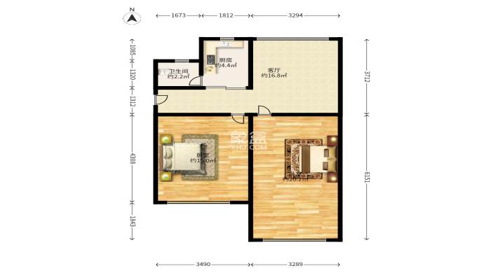 水絮塘散盘 水絮塘散盘室内图2