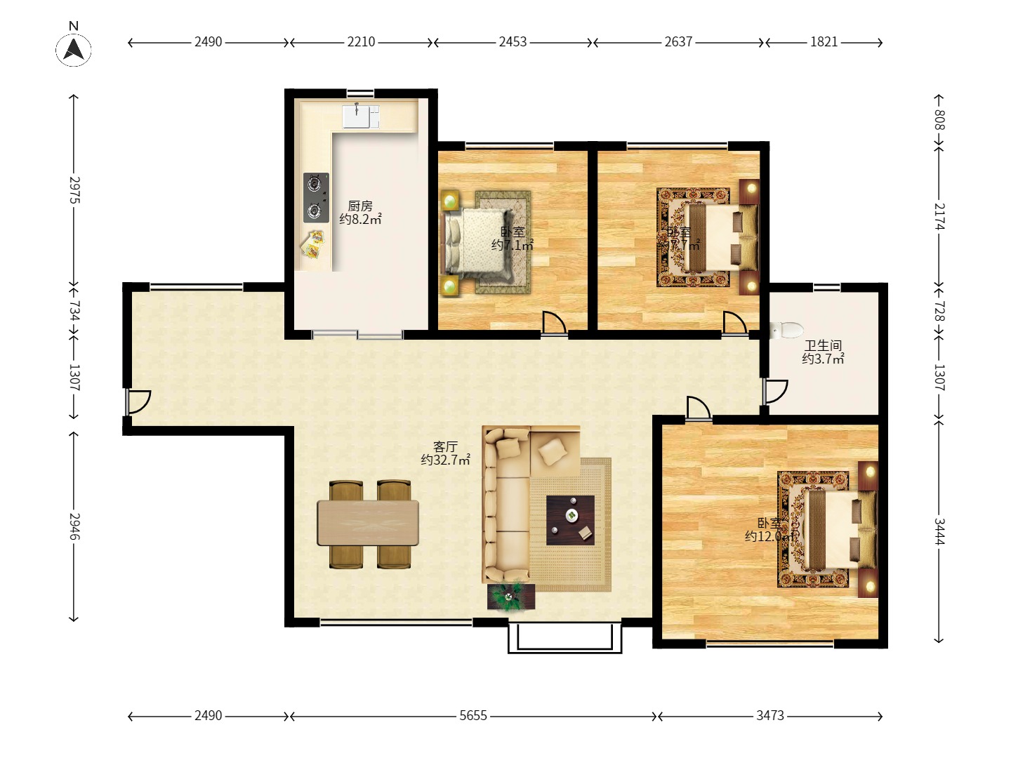 中国铁建国际城一期 中国铁建国际城一期室内图2