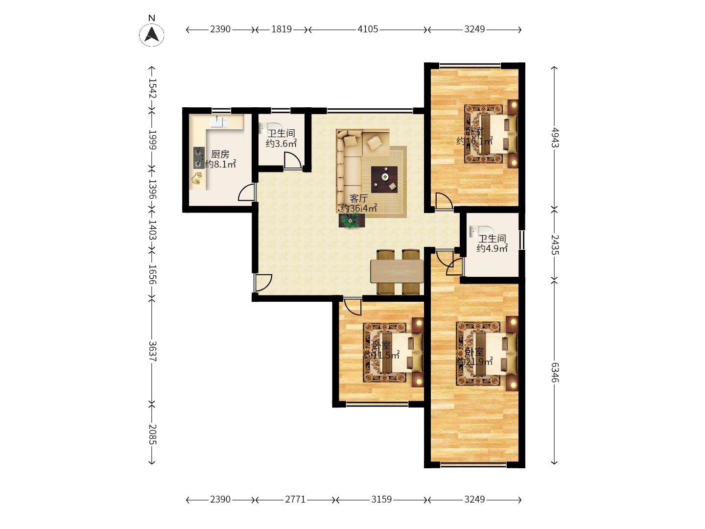 香樟雅郡室内图2