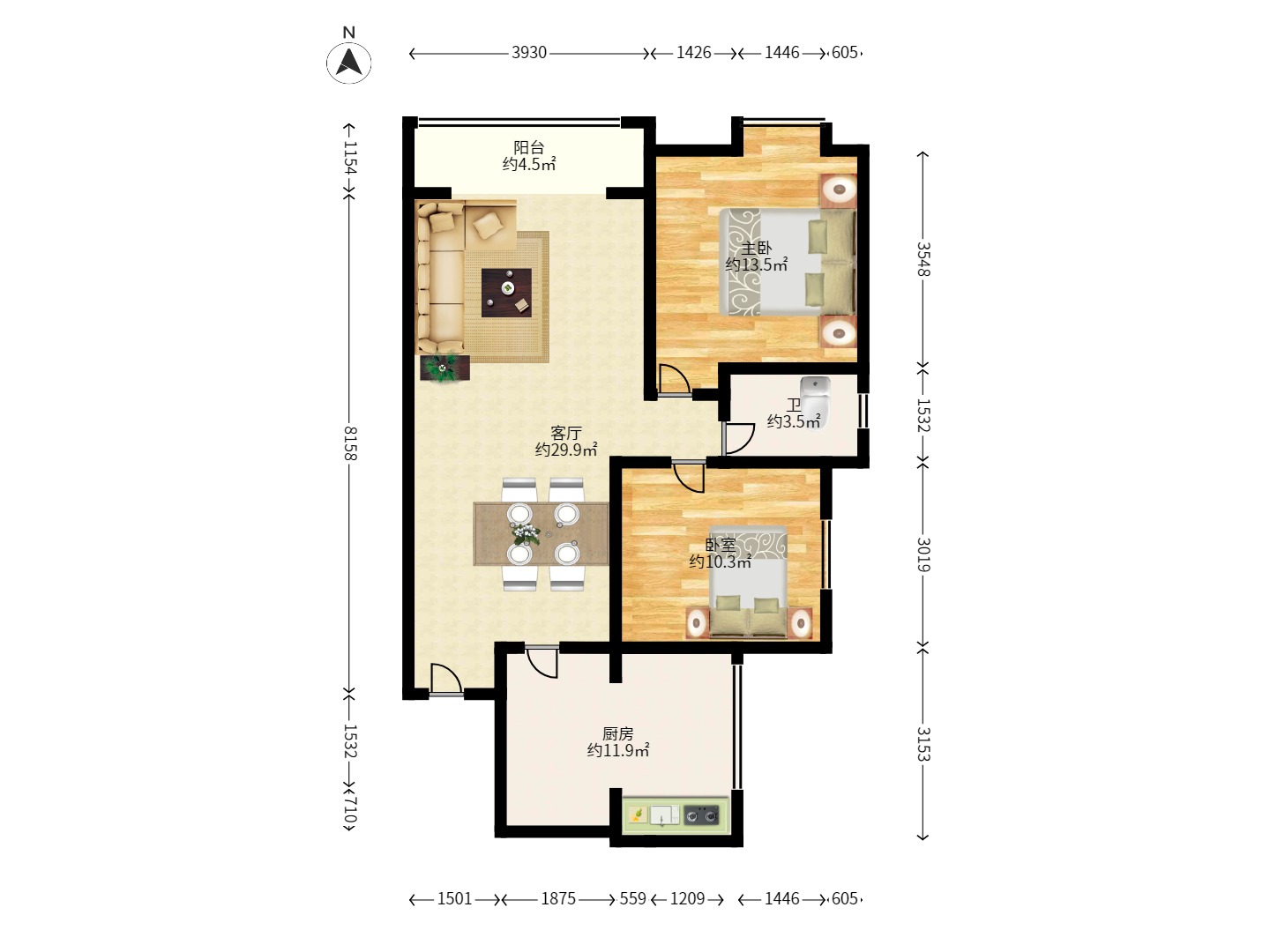 丁家高层公寓(领尚公寓) 丁家高层公寓(领尚公寓)室内图2