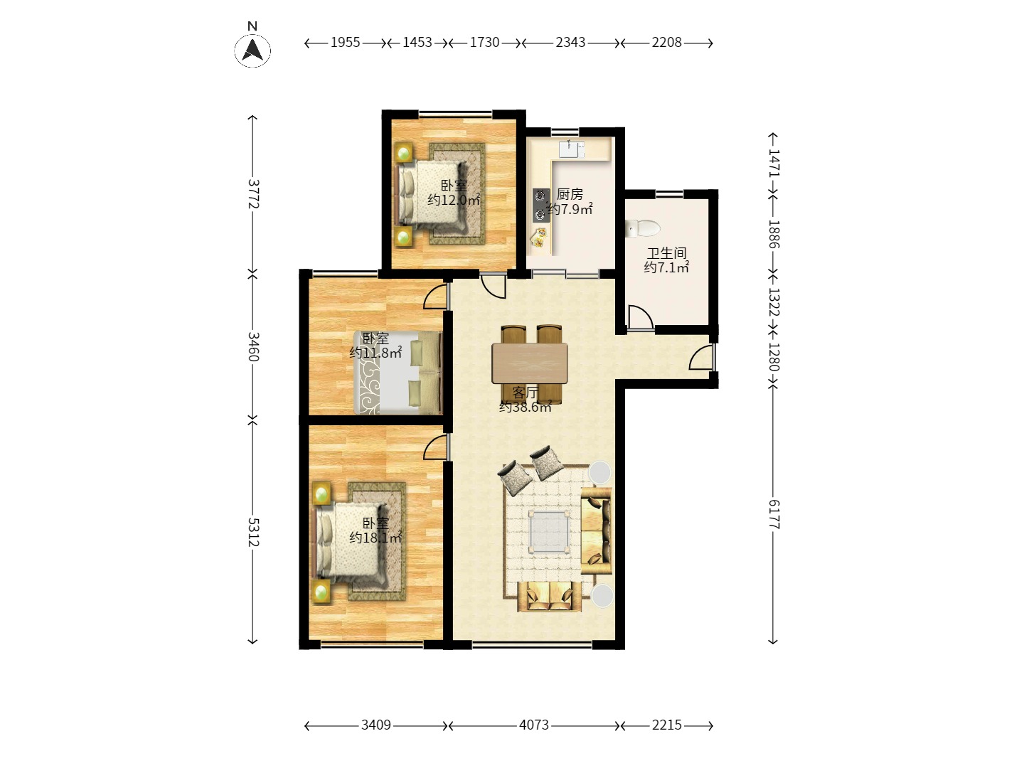 中房F联邦 中房F联邦室内图2