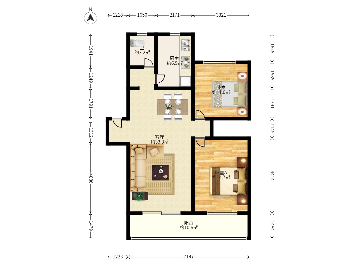 南明苑西区 南明苑西区室内图2