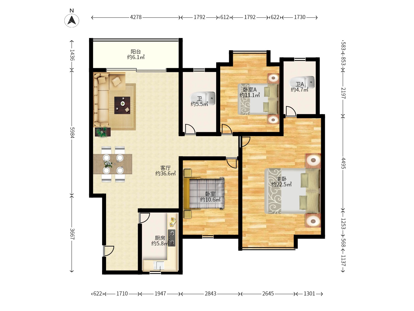 尚都花园城 尚都花园城室内图2