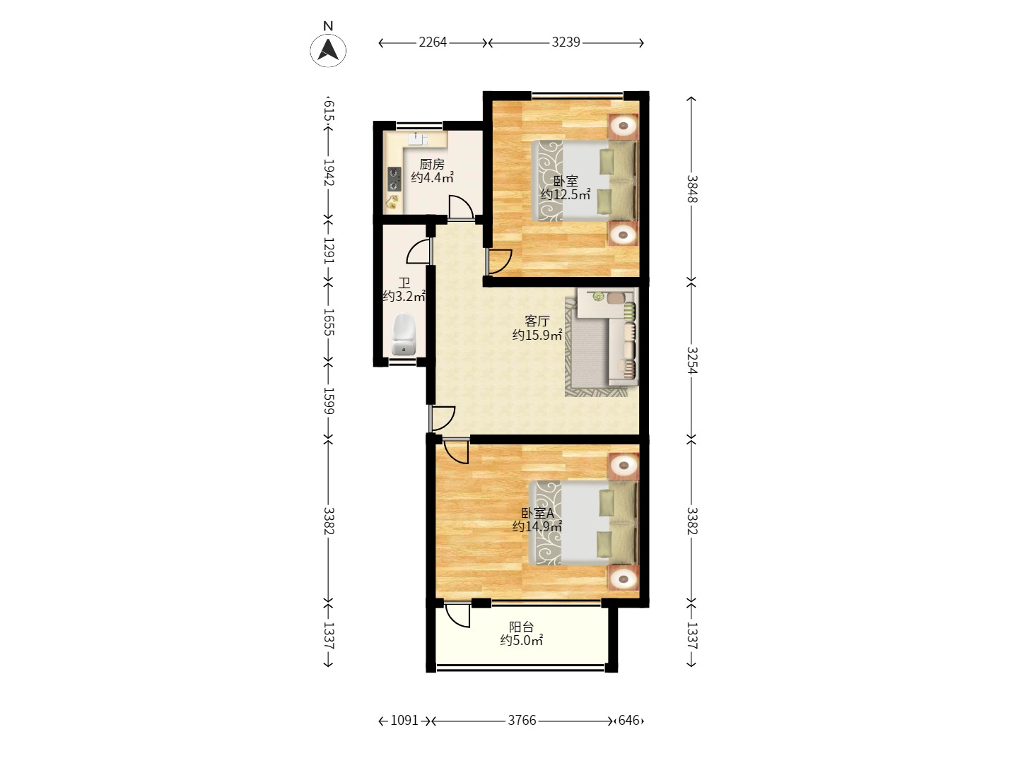 中建五局天心苑 中建五局天心苑室内图2