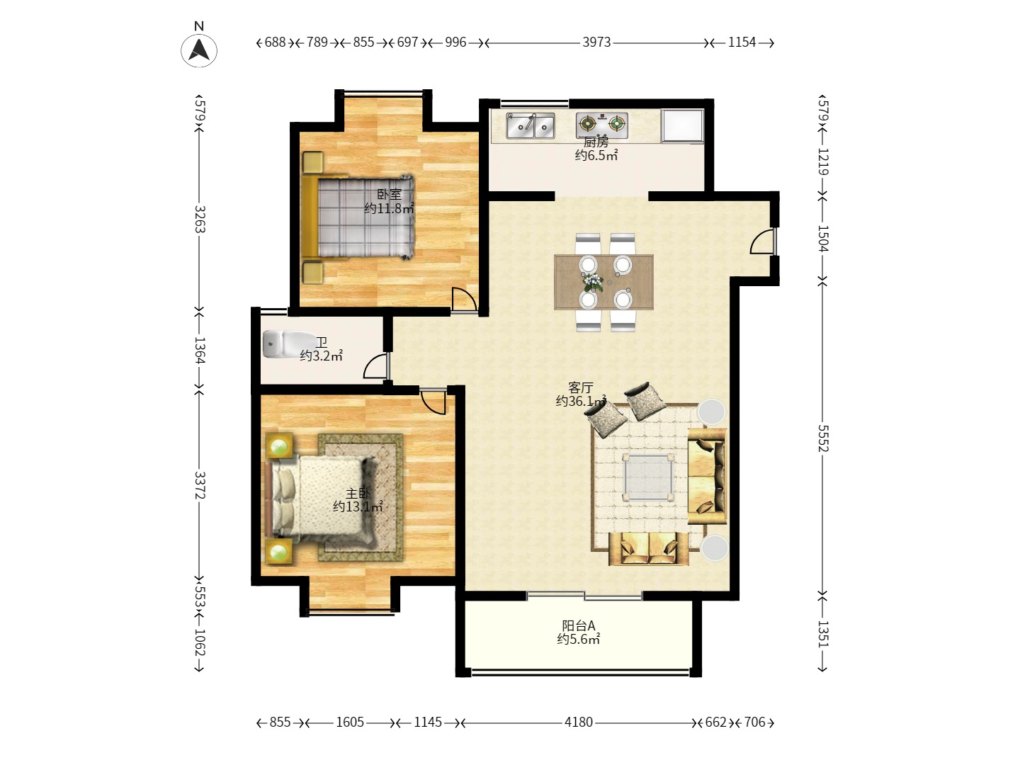 麓谷公館（涉外國際公館）室內(nèi)圖2