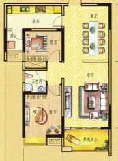 御江帝景 1室1厅1卫 1300.0元/月 御江帝景 1室1厅1卫 1300.0元/月户型图