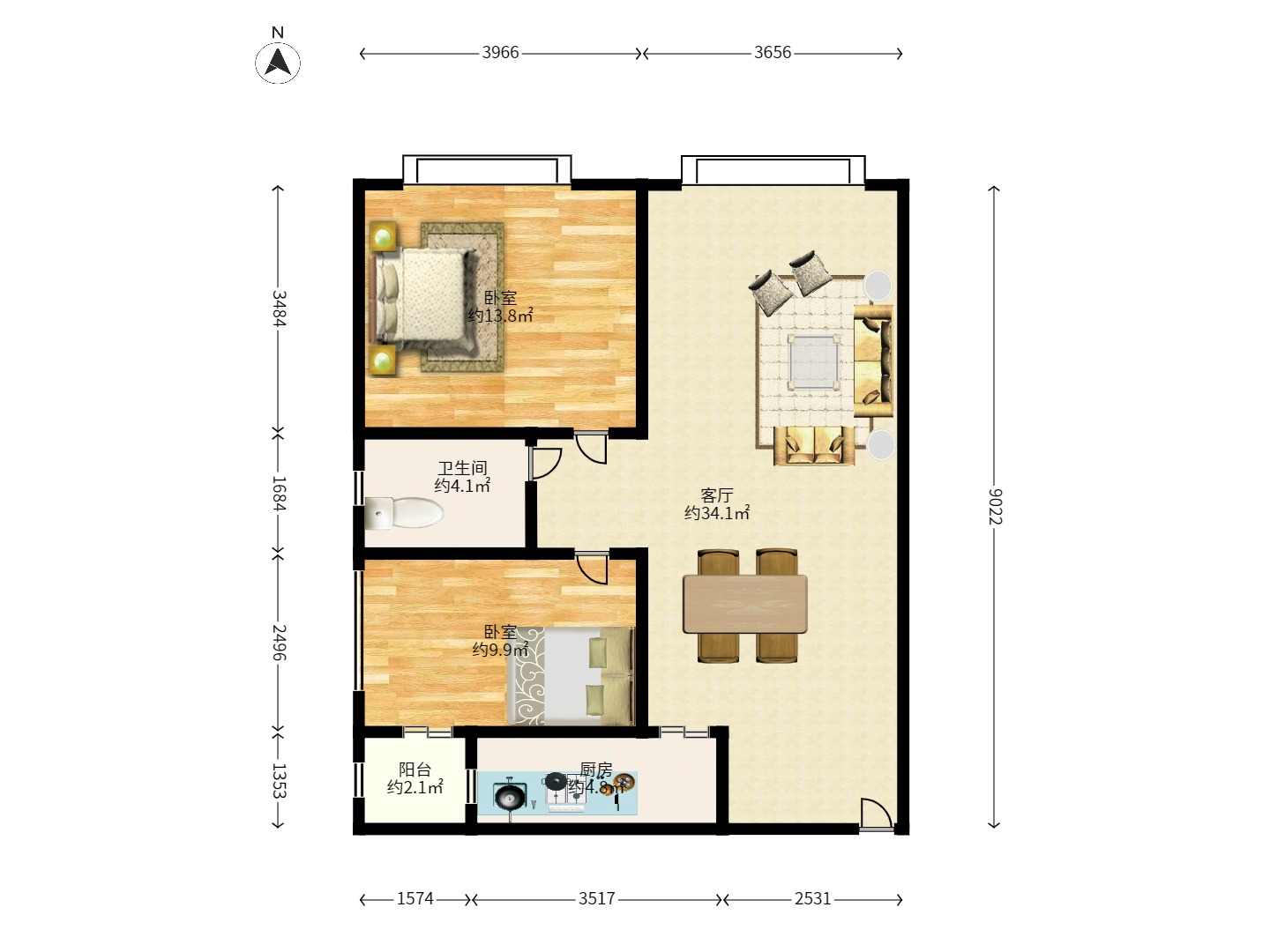 中盛小家碧寓 中盛小家碧寓室内图2