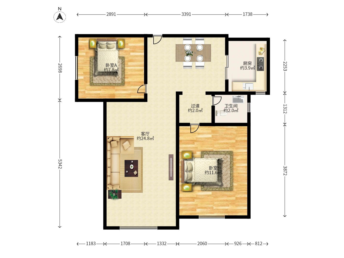 上峰苑（兰亭玥岛）室内图2