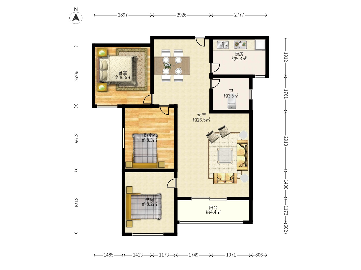 瑞都华庭(华庭美苑) 瑞都华庭(华庭美苑)室内图2