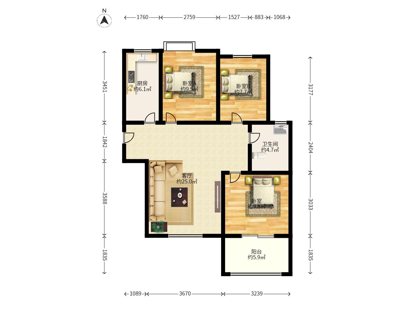 荣盛花语馨苑 荣盛花语馨苑室内图2