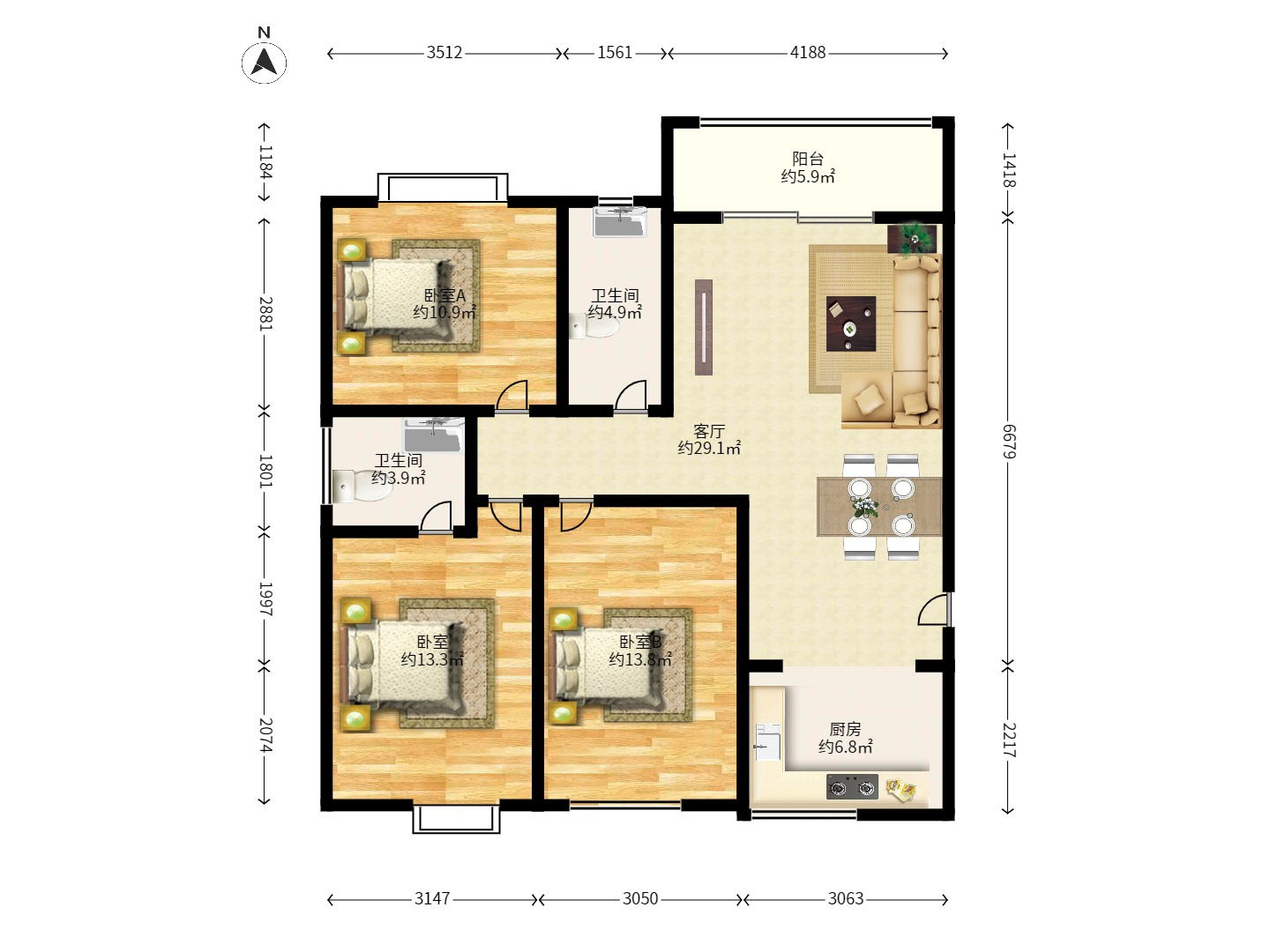 尚都花园城 尚都花园城室内图2