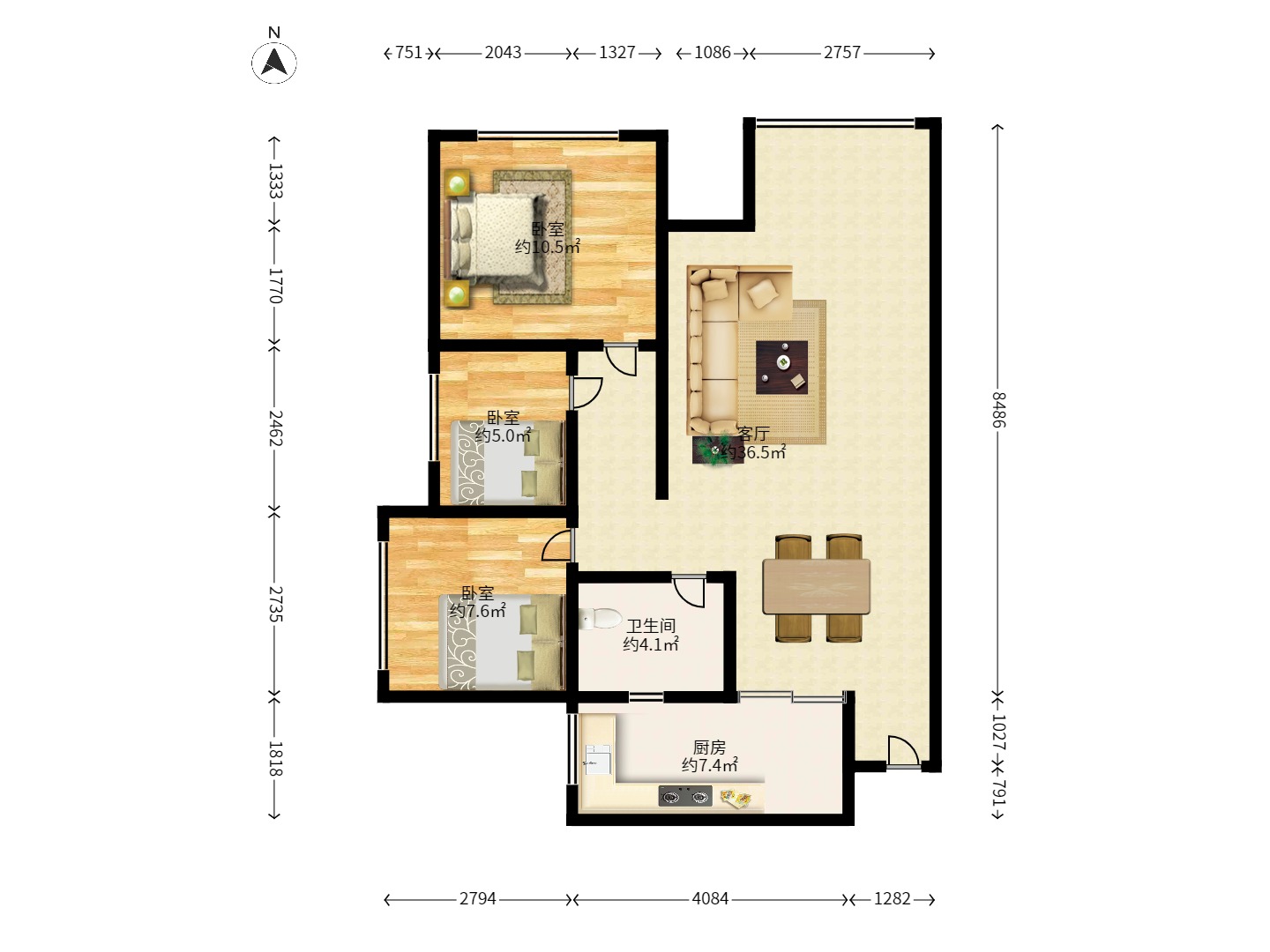 中国铁建国际城一期 中国铁建国际城一期室内图2