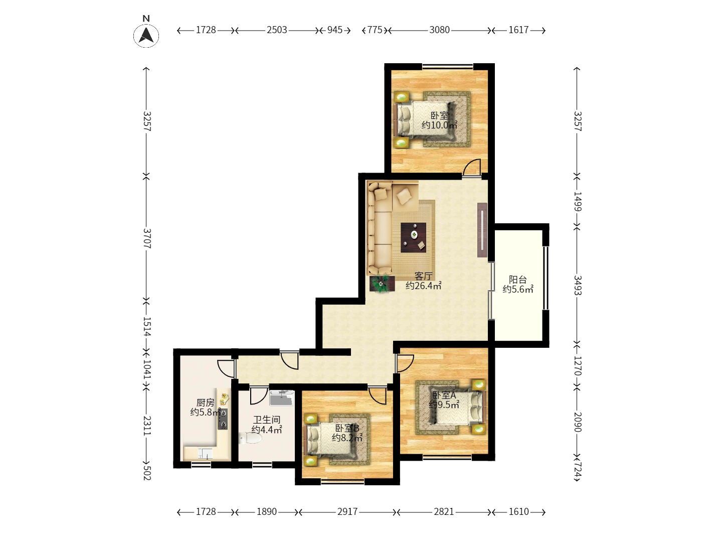 广盛华苑 广盛华苑室内图2