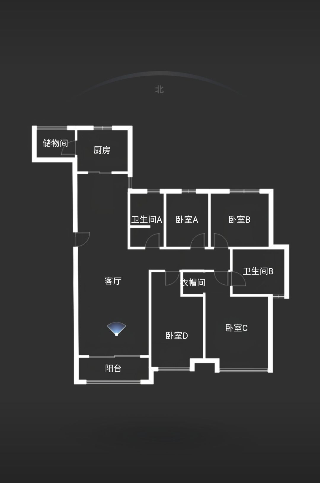 金地褐石公馆  3室2厅2卫   338.00万户型图