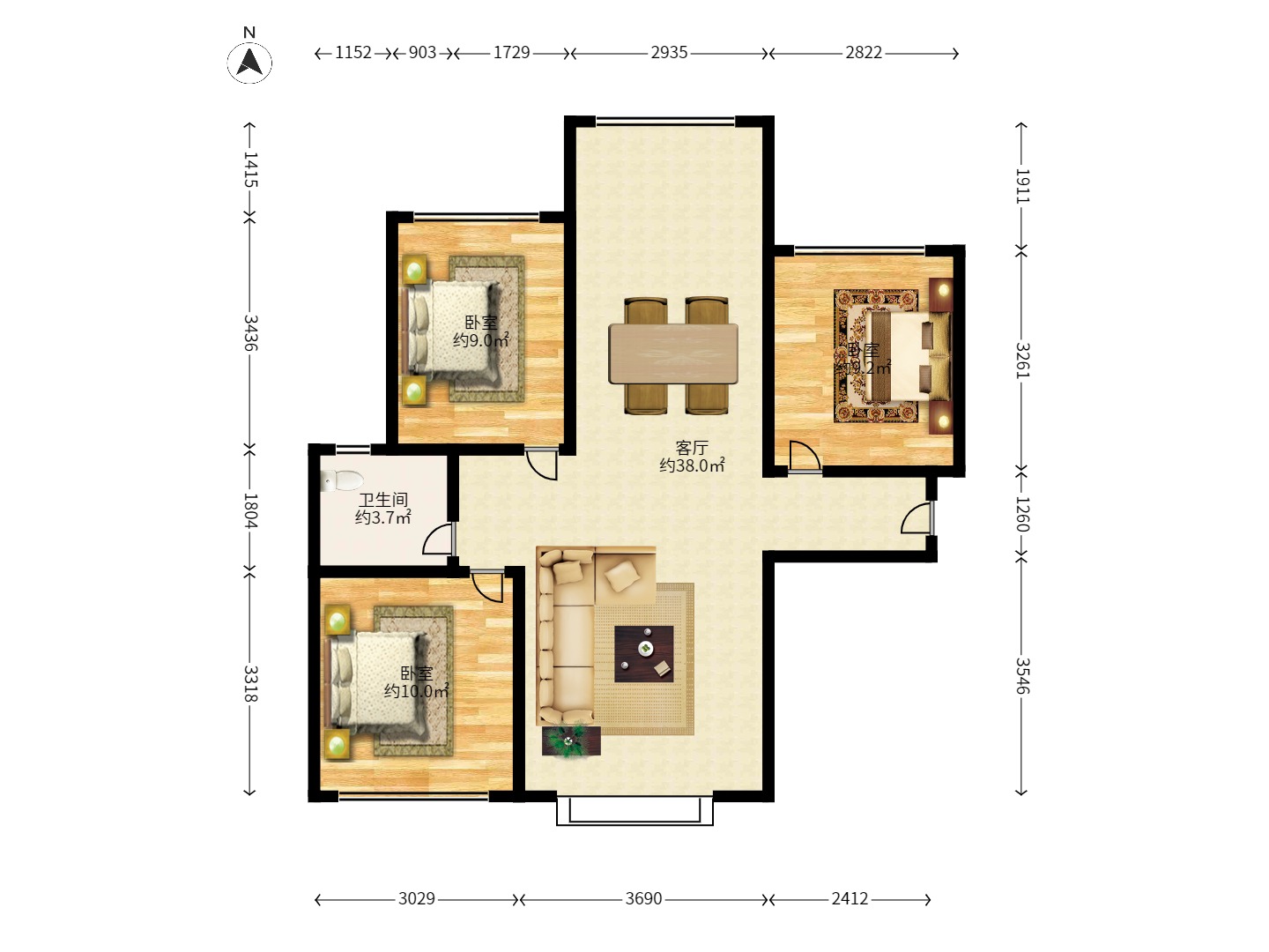 兰亭都荟(璟峰苑) 兰亭都荟(璟峰苑)室内图2