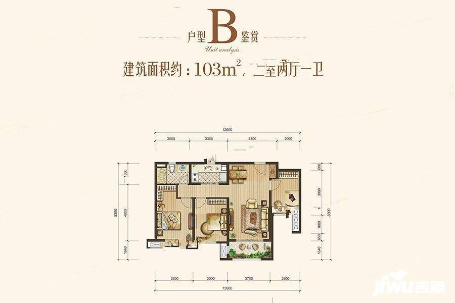 金地香樟悦府 3室2厅1卫 2500.0元/月 金地香樟悦府 3室2厅1卫 2500.0元/月户型图