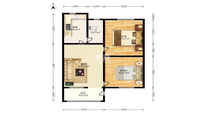 马王堆疗养院单位房 马王堆疗养院单位房室内图2