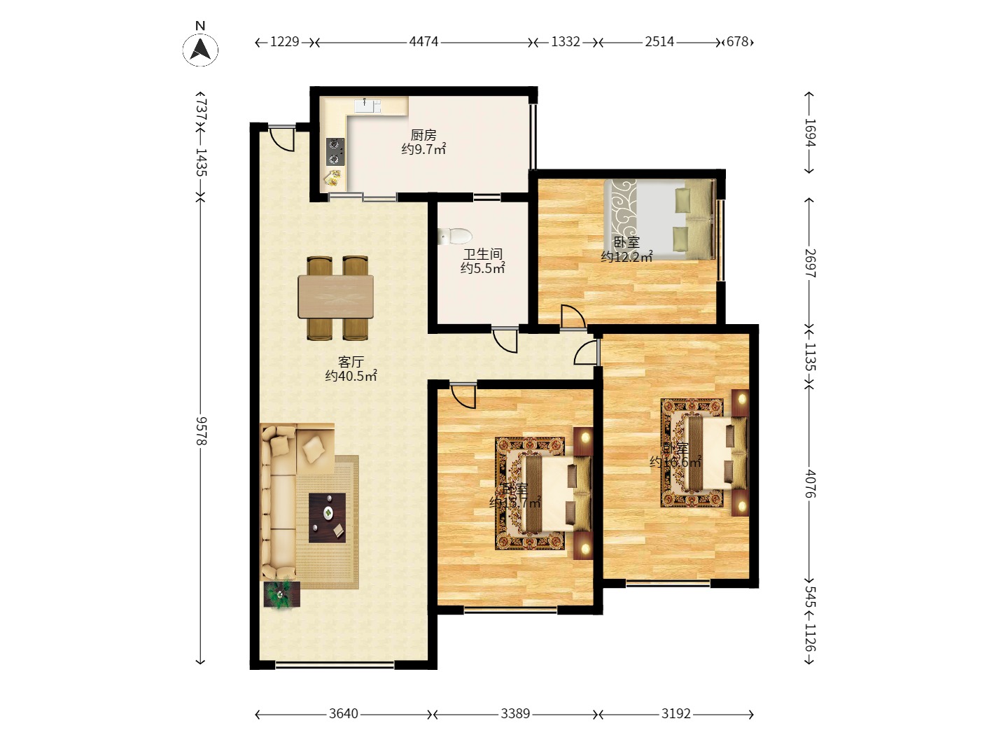 保利麓谷林語A區(qū)室內(nèi)圖2