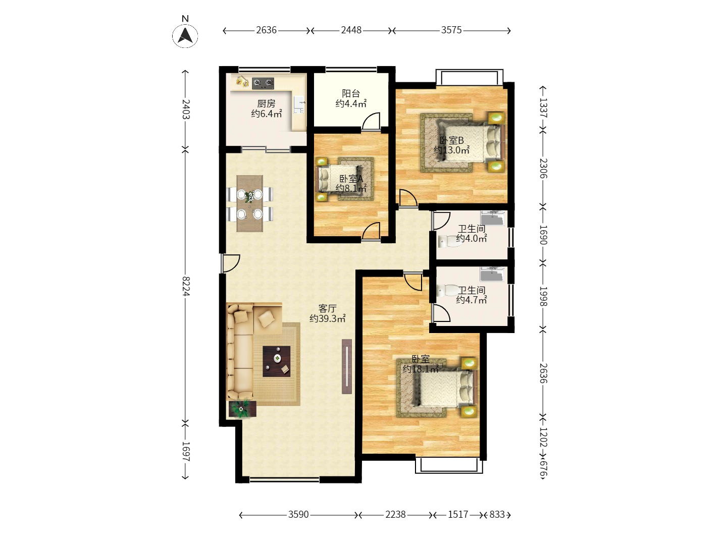 鑫天格林香山 鑫天格林香山室内图2