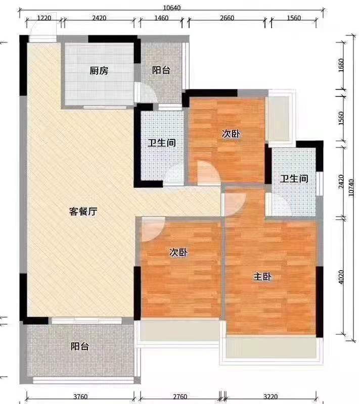 蓝溪谷 3室2厅2卫 75.0万 蓝溪谷 3室2厅2卫 75.0万客厅