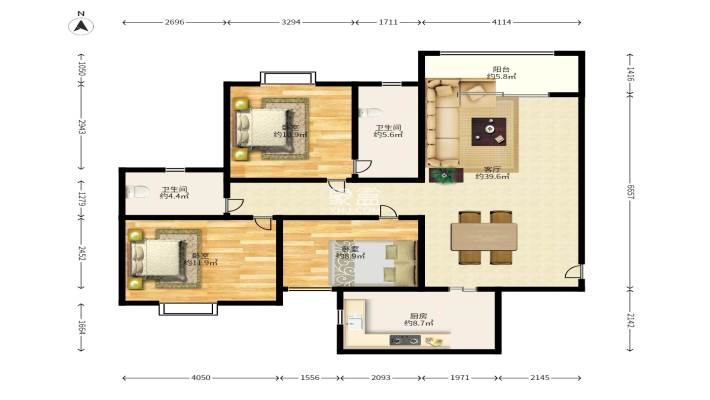 金碧文华 金碧文华室内图2