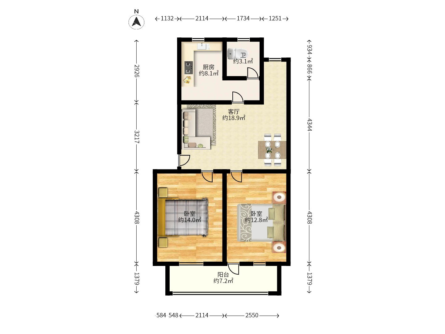 湖南日报宿舍室内图2