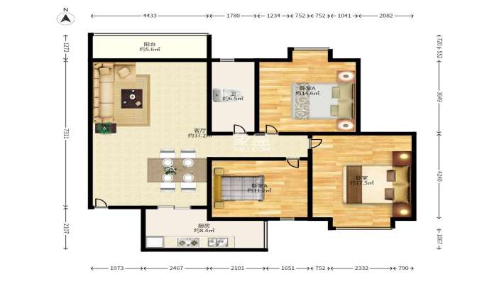 金碧文华 金碧文华室内图2
