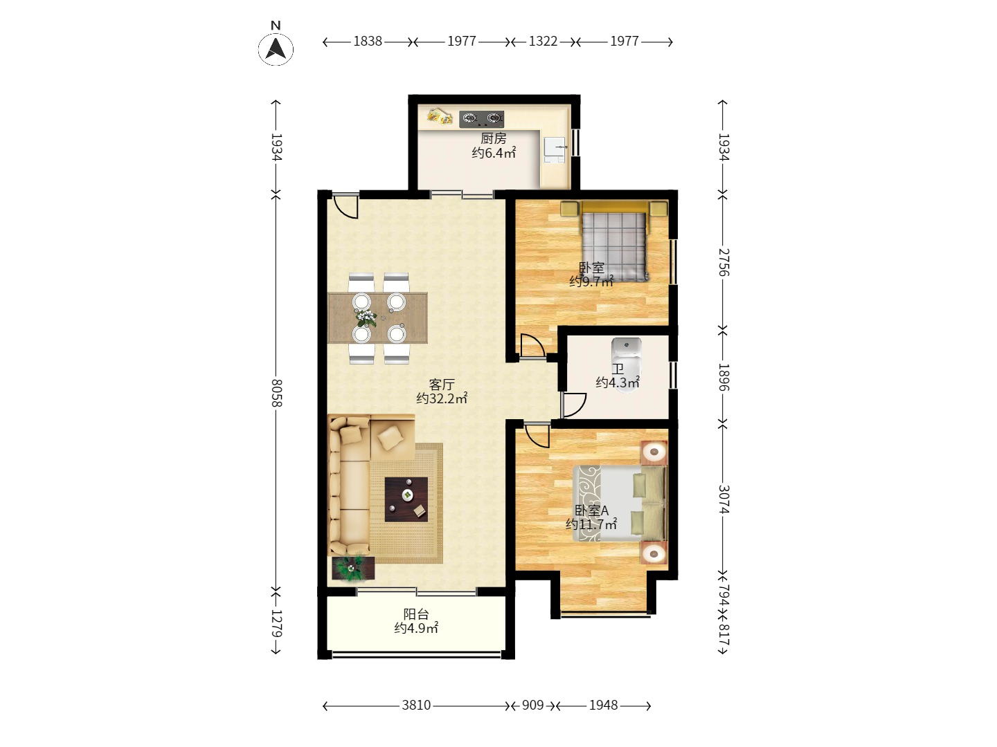 和润园一、二期 和润园一、二期室内图2