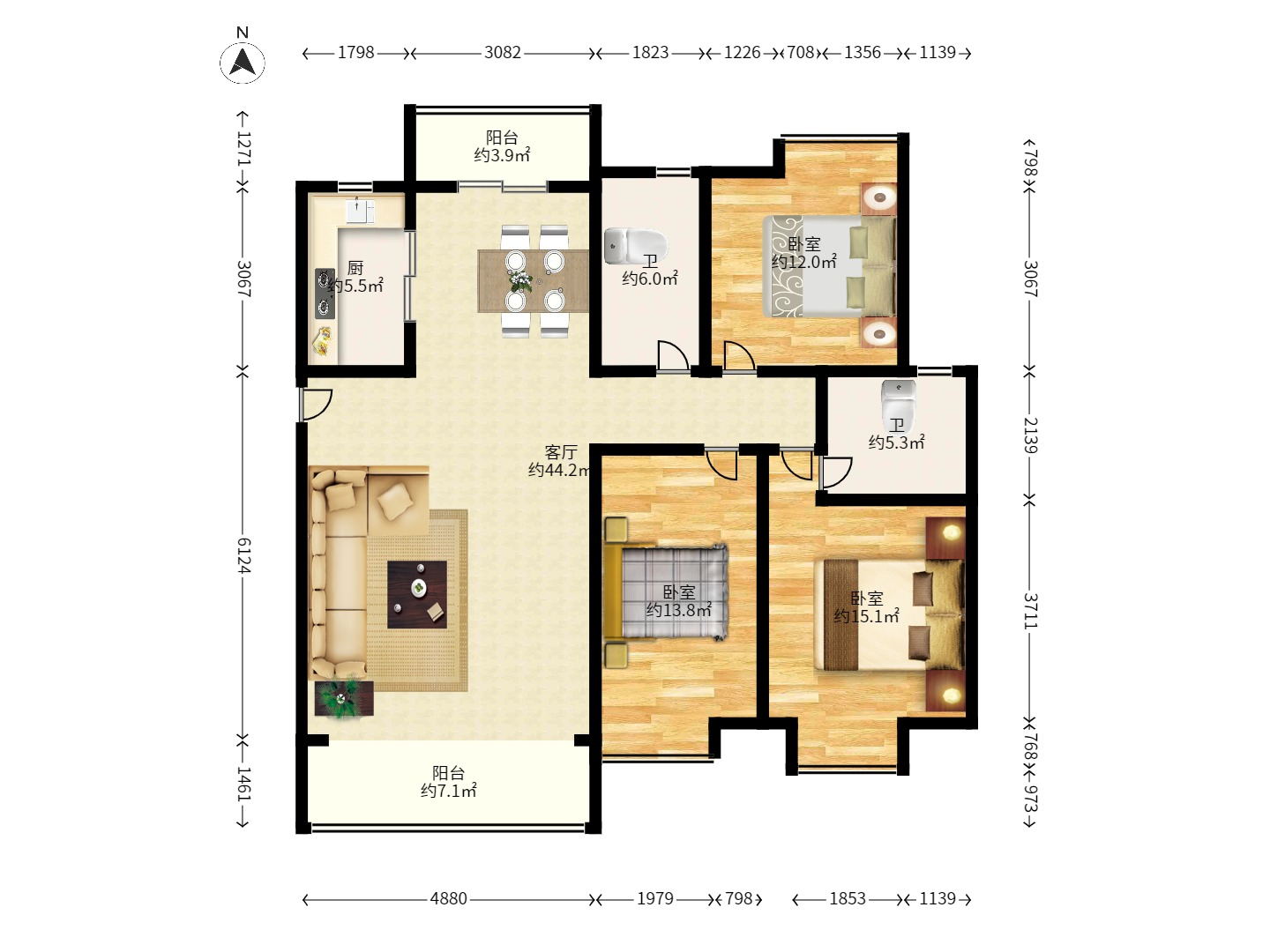 丰园城(鄱阳小区二期) 丰园城(鄱阳小区二期)室内图2