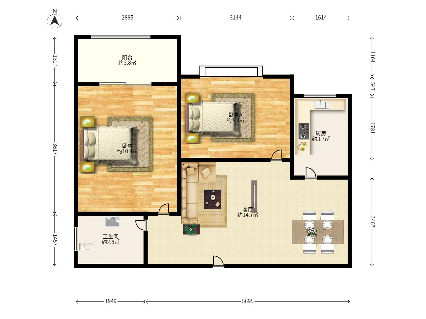 中国铁建国际城一期 中国铁建国际城一期室内图2