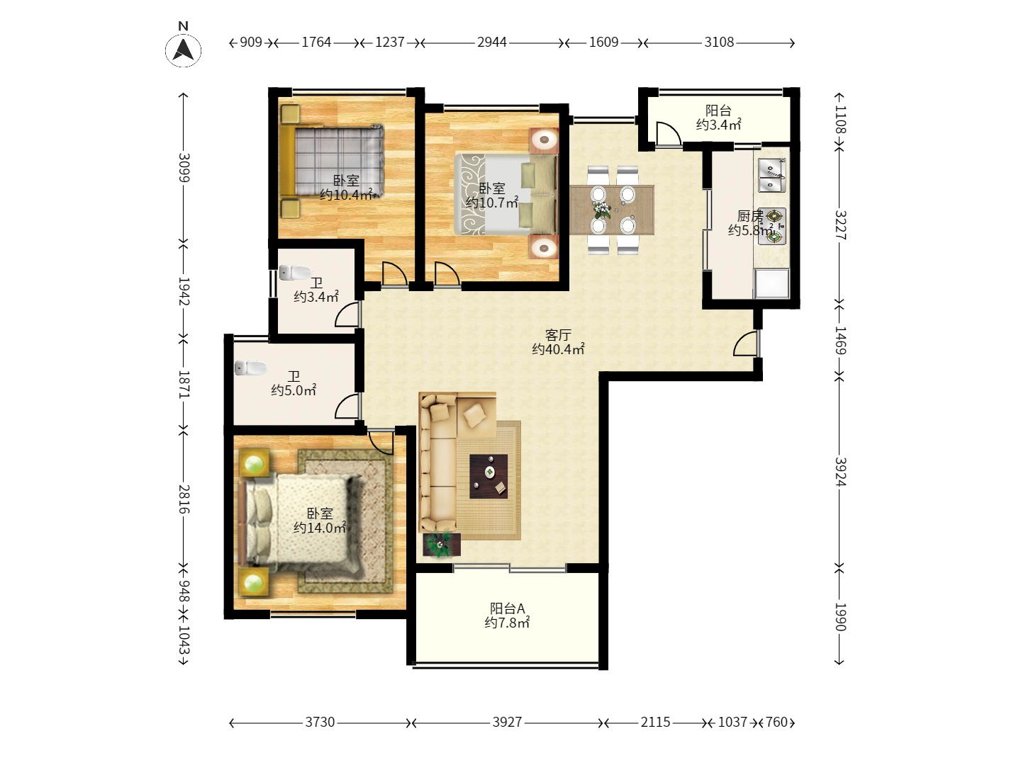 珠江东方明珠(新地东方明珠)一二期 珠江东方明珠(新地东方明珠)一二期室内图2