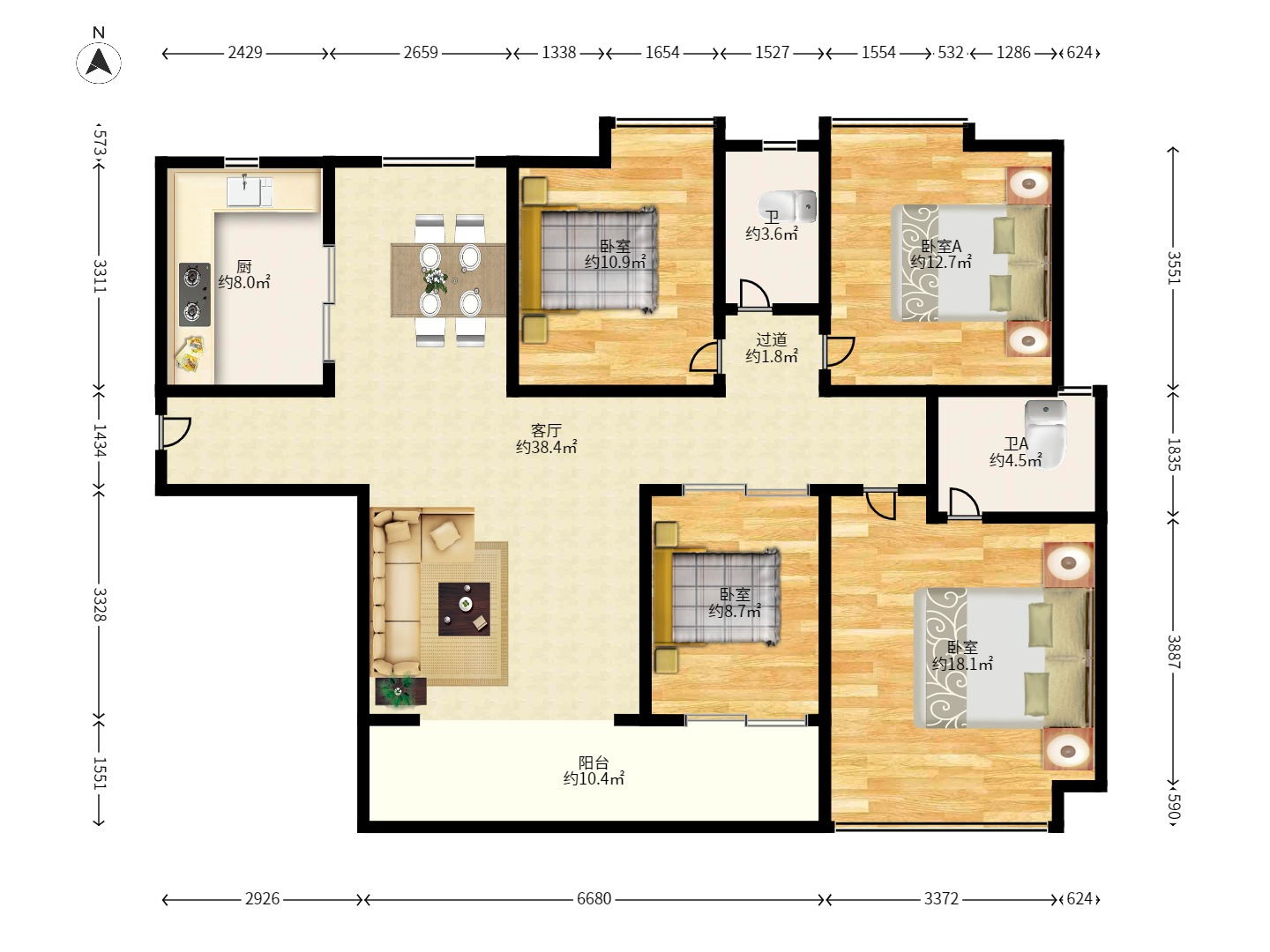 珠江东方明珠(新地东方明珠)一二期 珠江东方明珠(新地东方明珠)一二期室内图2