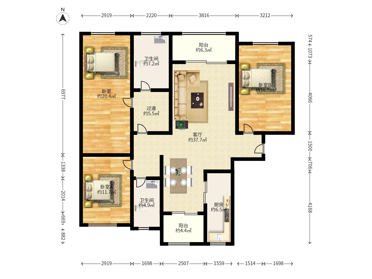 中国铁建国际城一期 中国铁建国际城一期室内图2