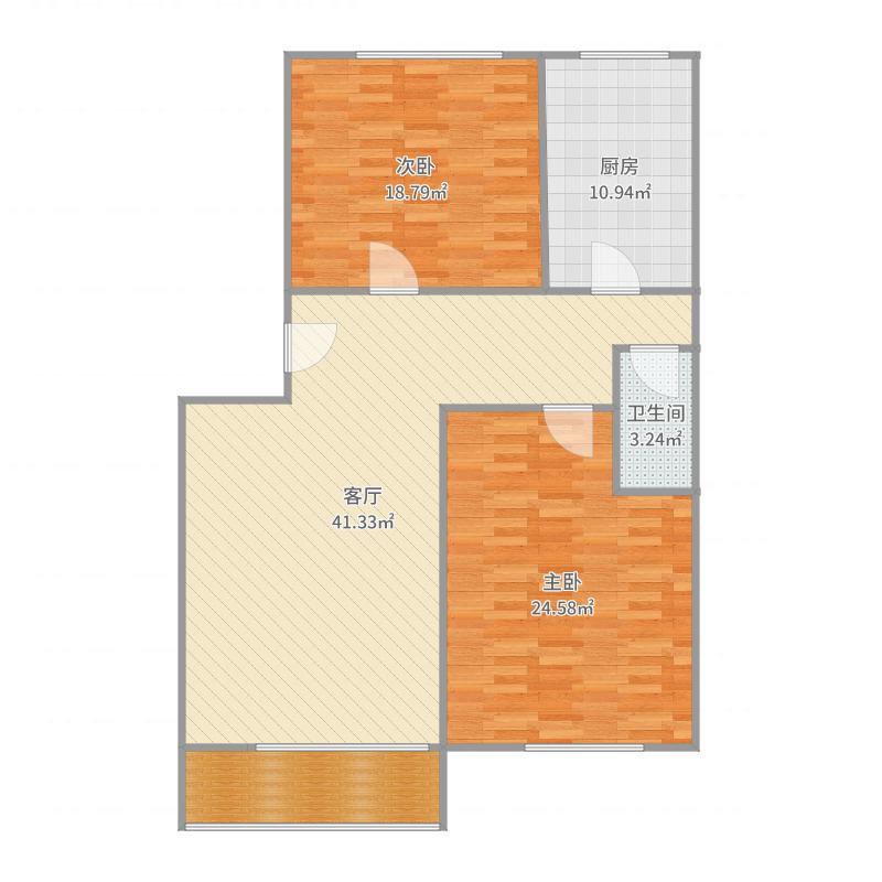 北山一村 2室2厅1卫 1300.0元/月 北山一村 2室2厅1卫 1300.0元/月户型图