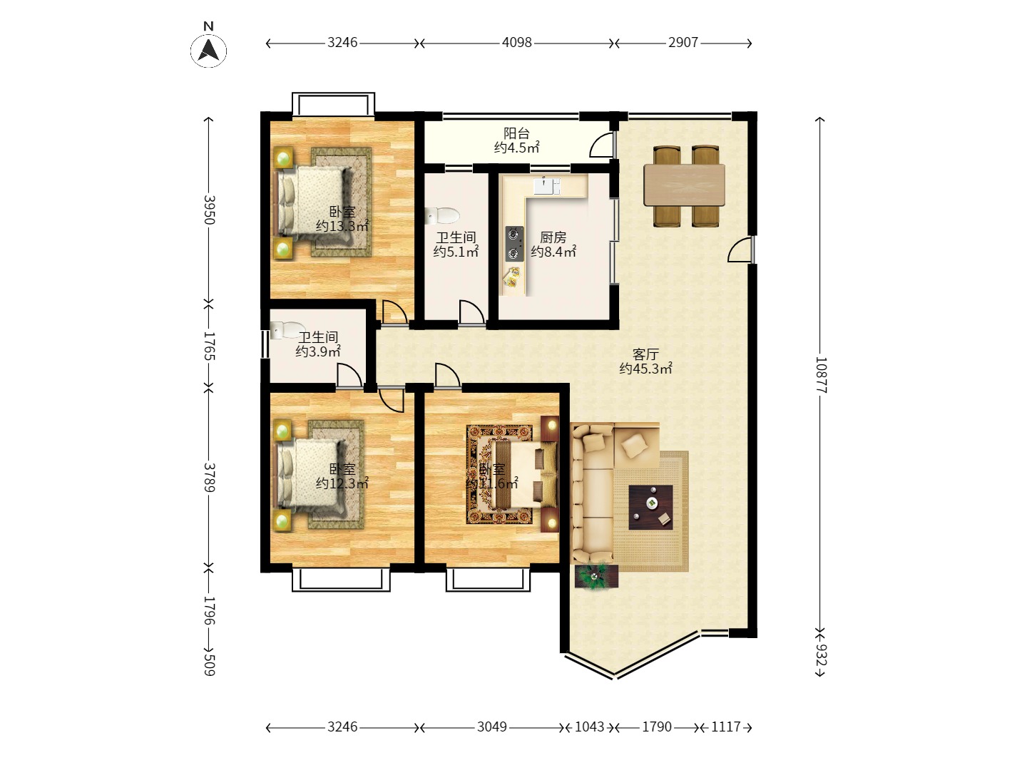 都江新城(都江新苑) 都江新城(都江新苑)室内图2