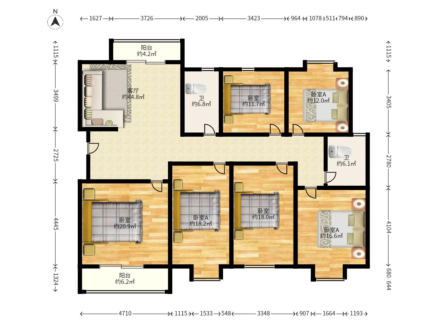 理工大学职工单位房青年汇 理工大学职工单位房青年汇室内图2