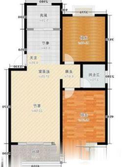 金泉世纪 2室2厅1卫 1700.0元/月 金泉世纪 2室2厅1卫 1700.0元/月户型图