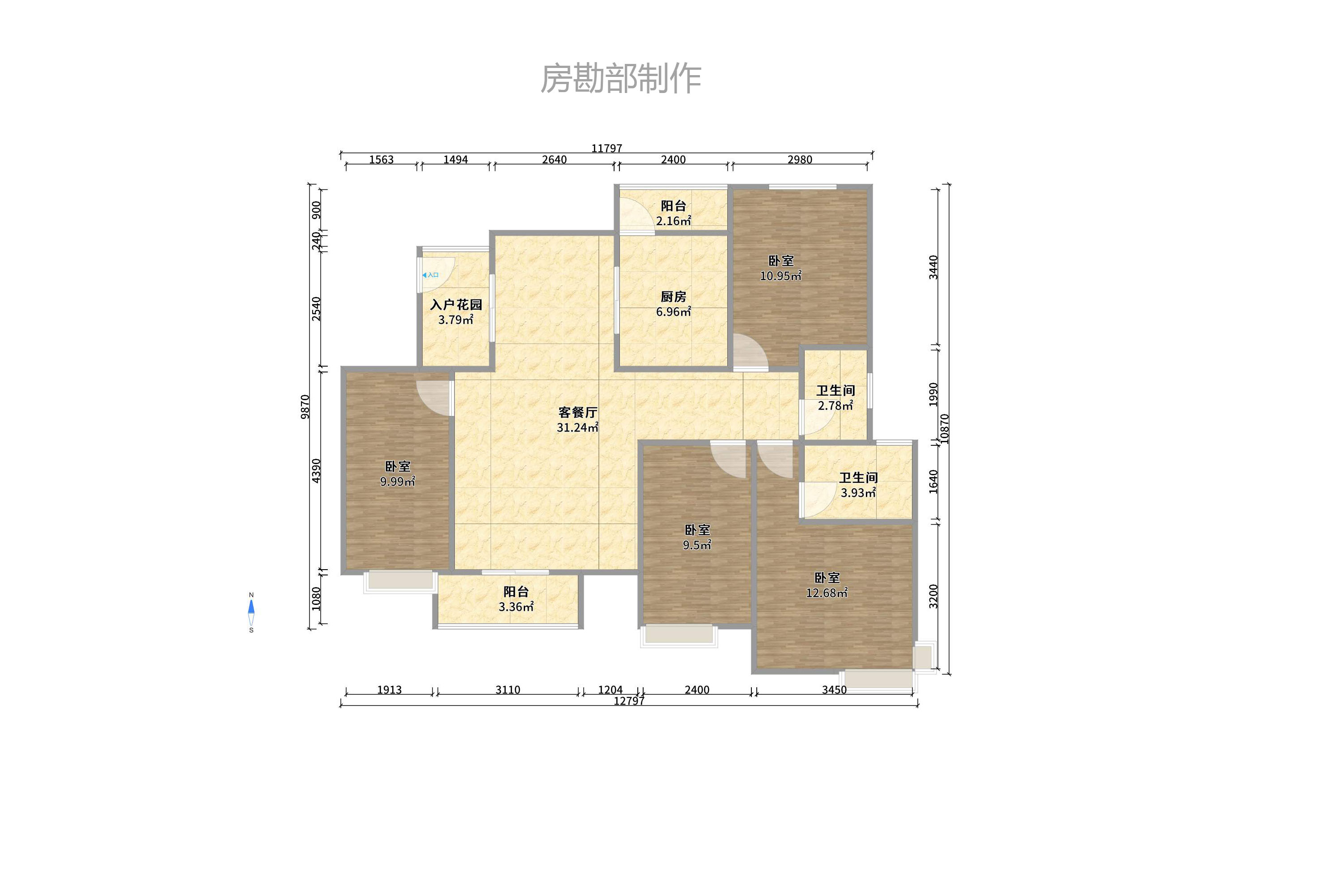 中国铁建国际城一期室内图2