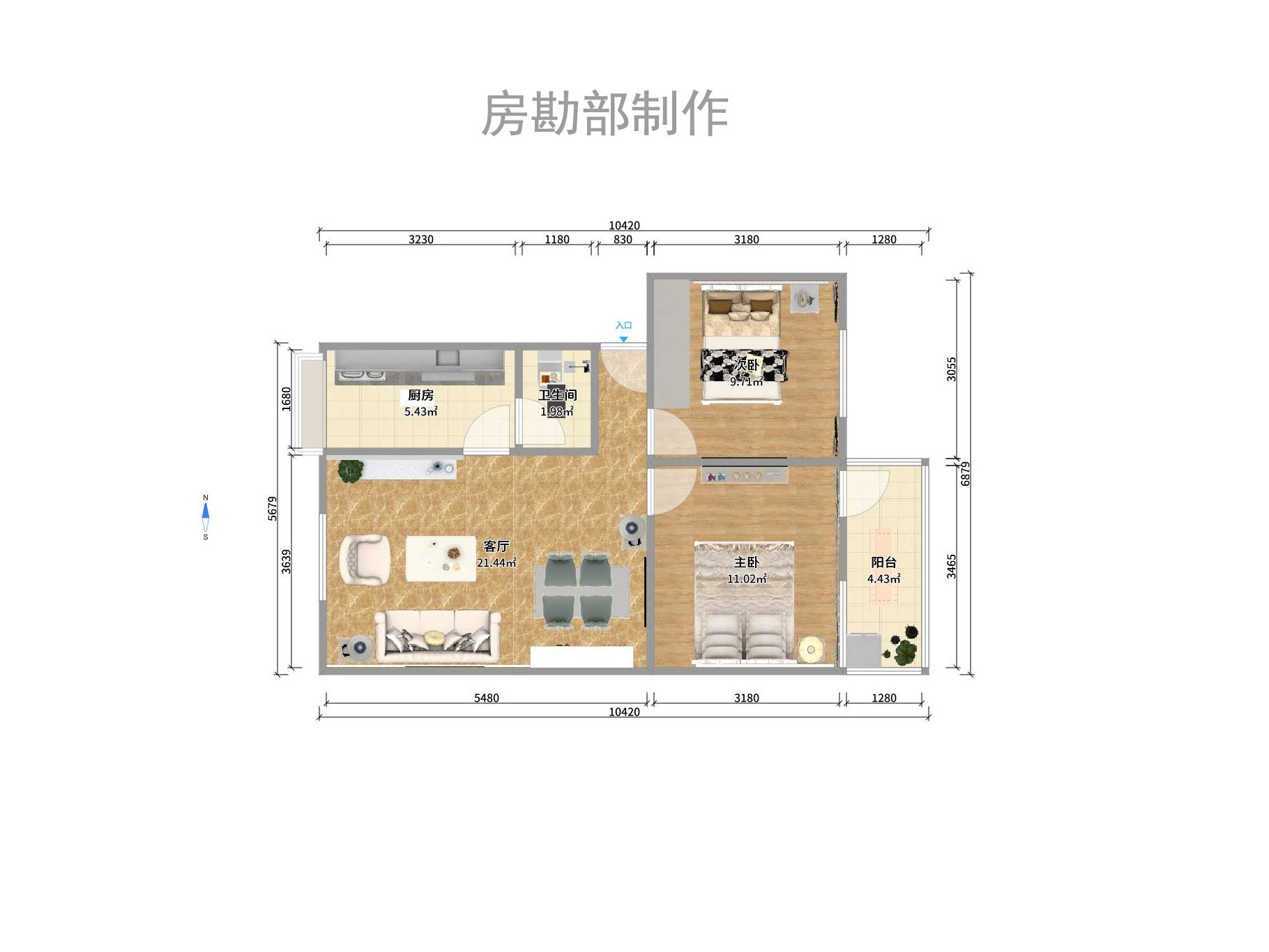 毛家桥散盘室内图2