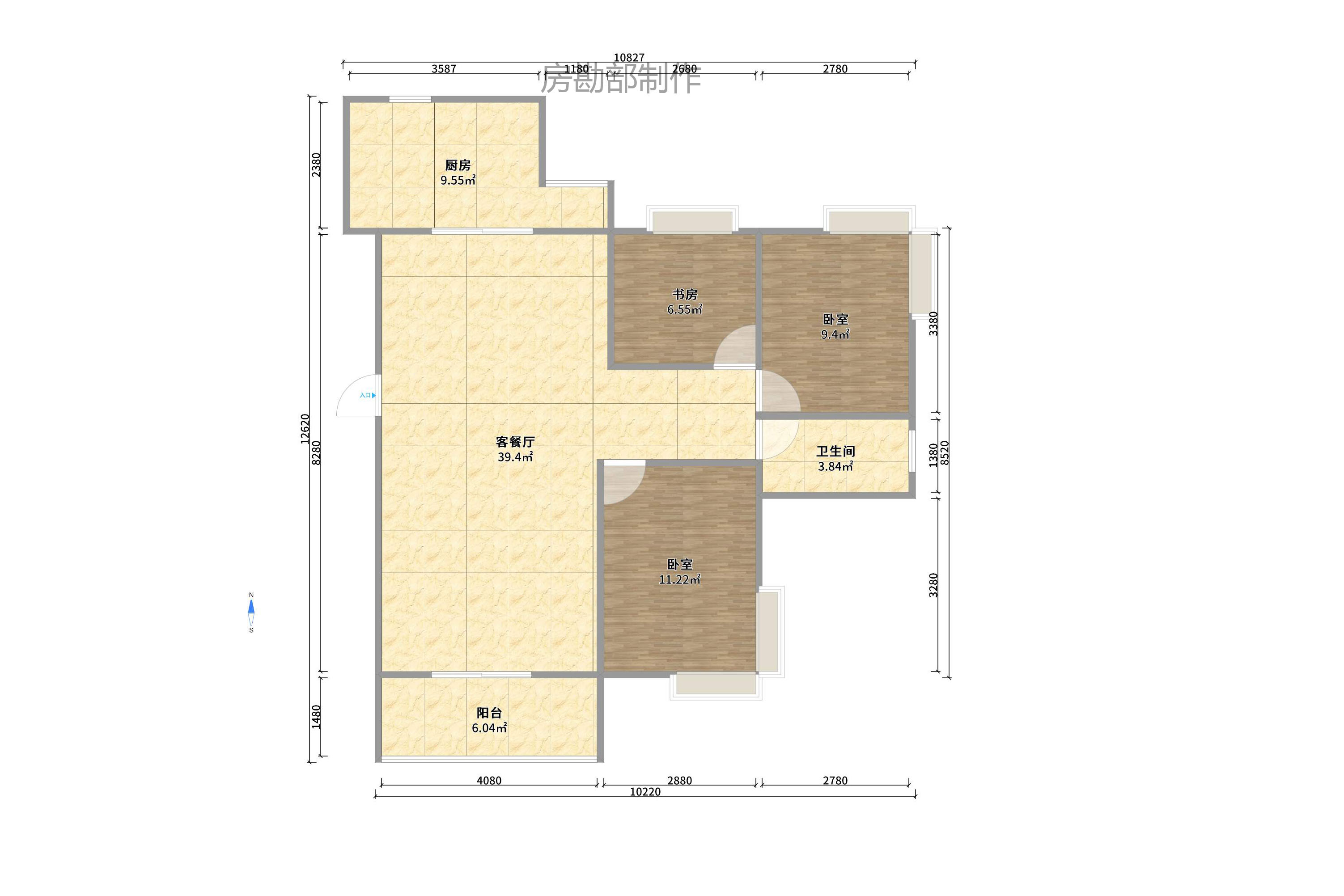 山语城一期 3室2厅2卫 2000.0元/月 山语城一期 3室2厅2卫 2000.0元/月户型图