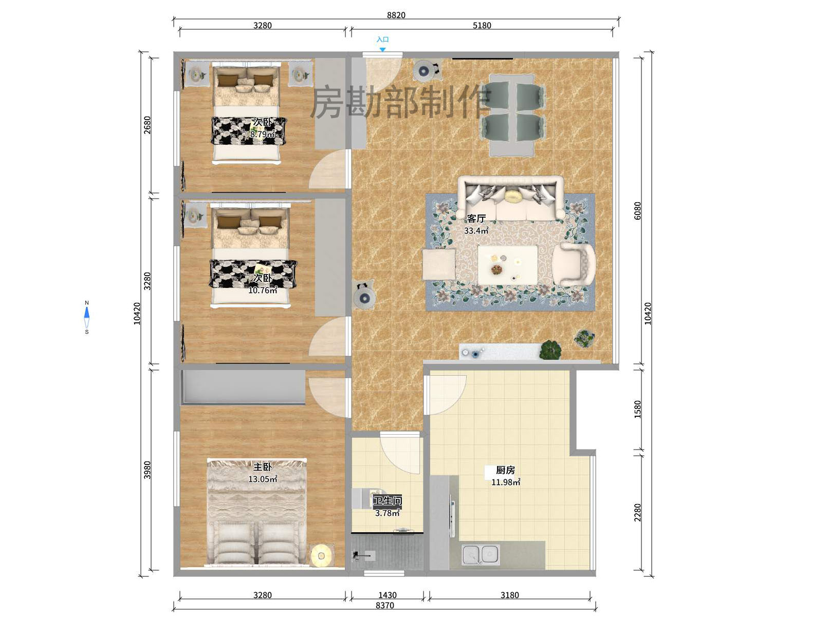 上麻园岭散盘 上麻园岭散盘室内图2