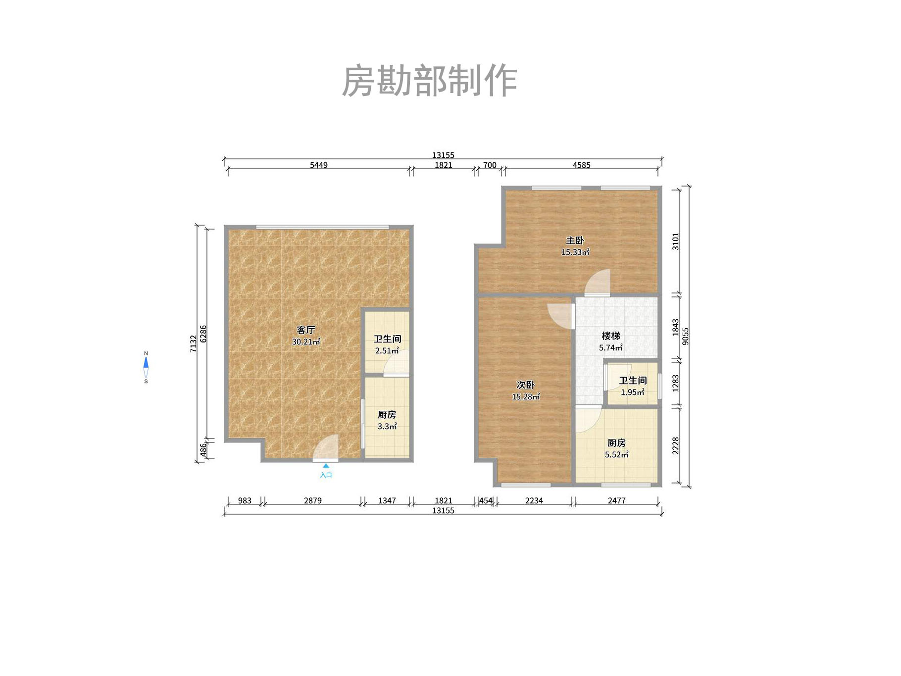 金色loft(鑫秋大厦) 3室1厅1卫 3000.0元/月 金色loft(鑫秋大厦) 3室1厅1卫 3000.0元/月户型图