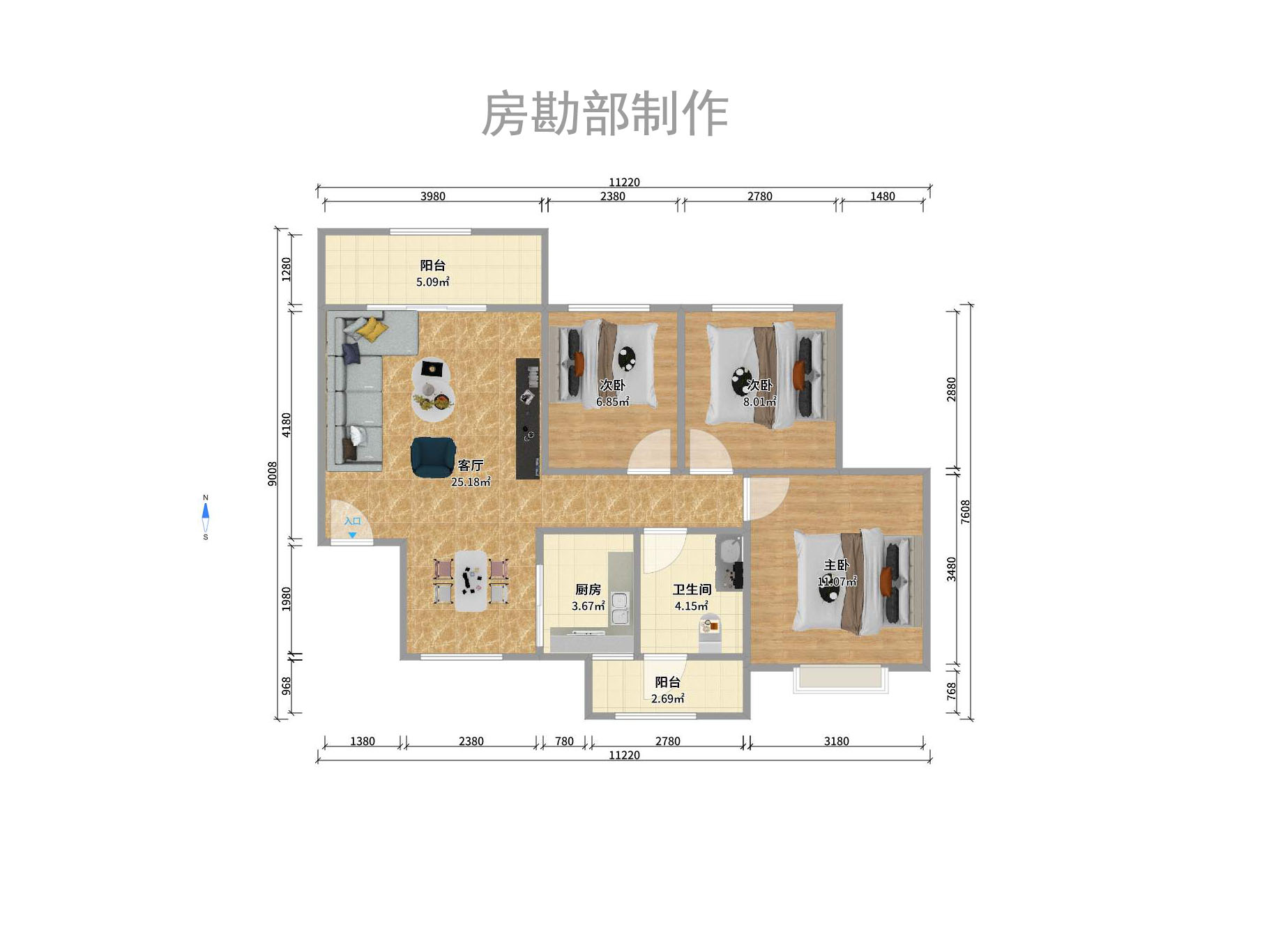 楚天世紀城東苑室內(nèi)圖2