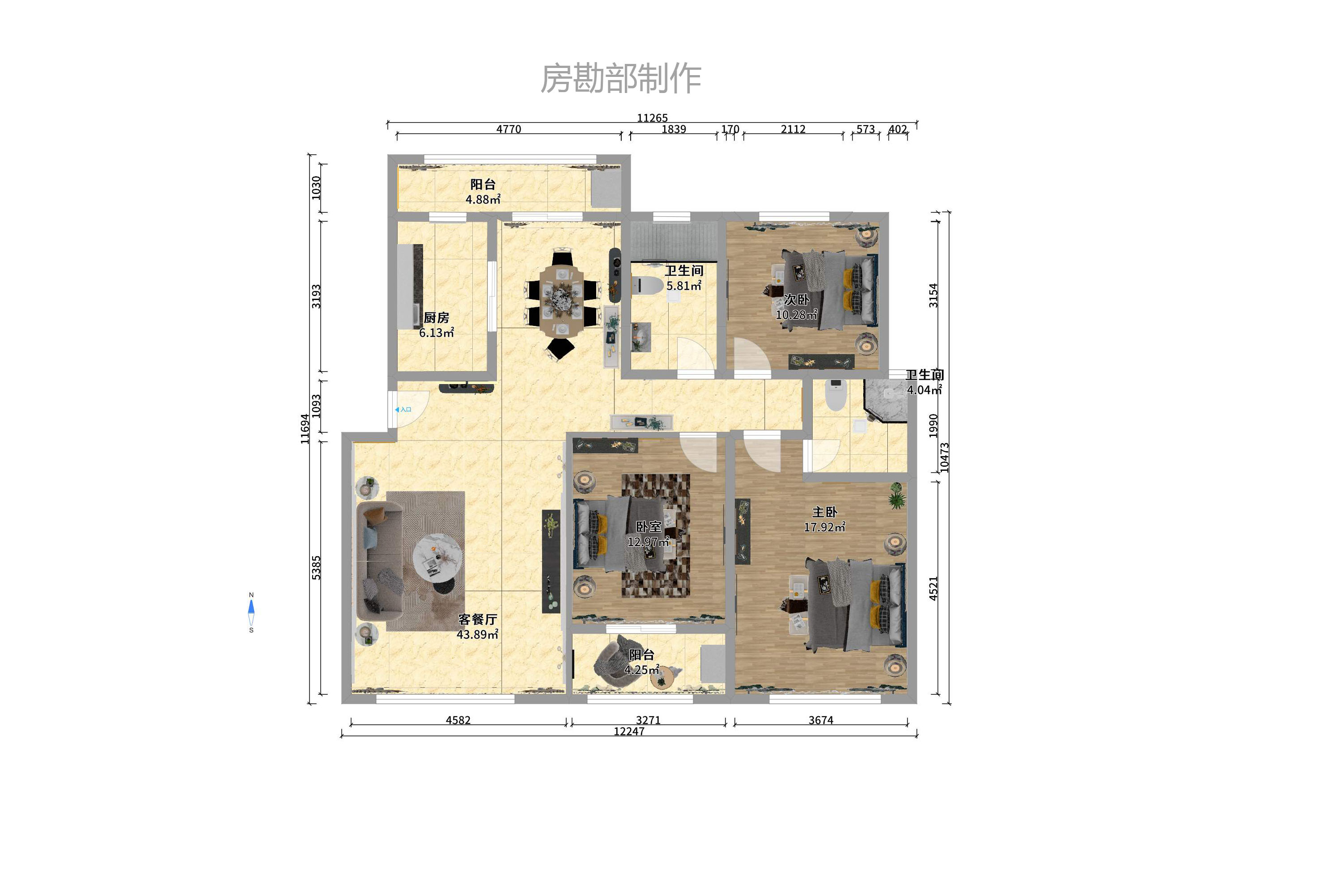新星小區(qū)室內(nèi)圖2