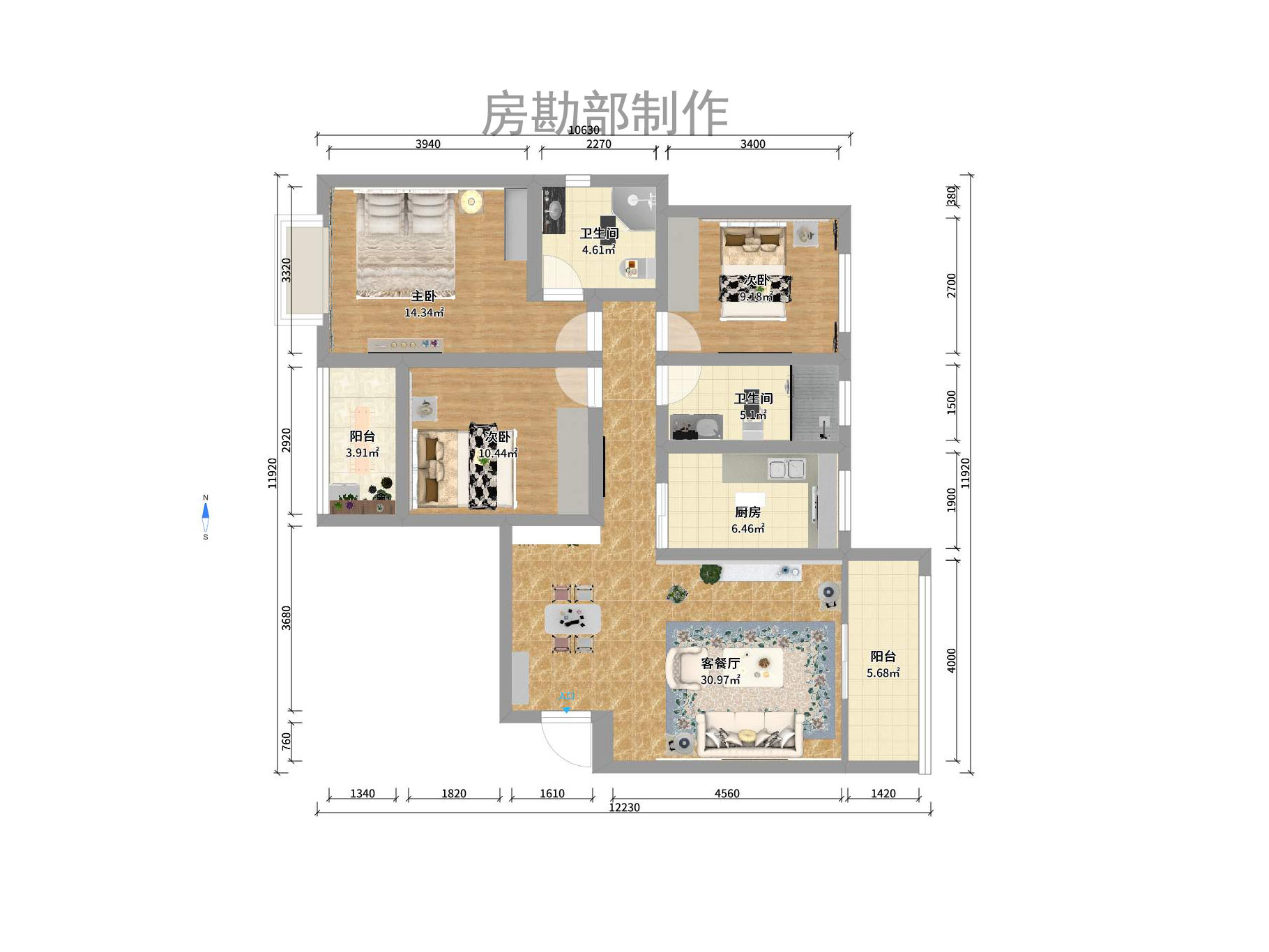 洋湖景園室內(nèi)圖2