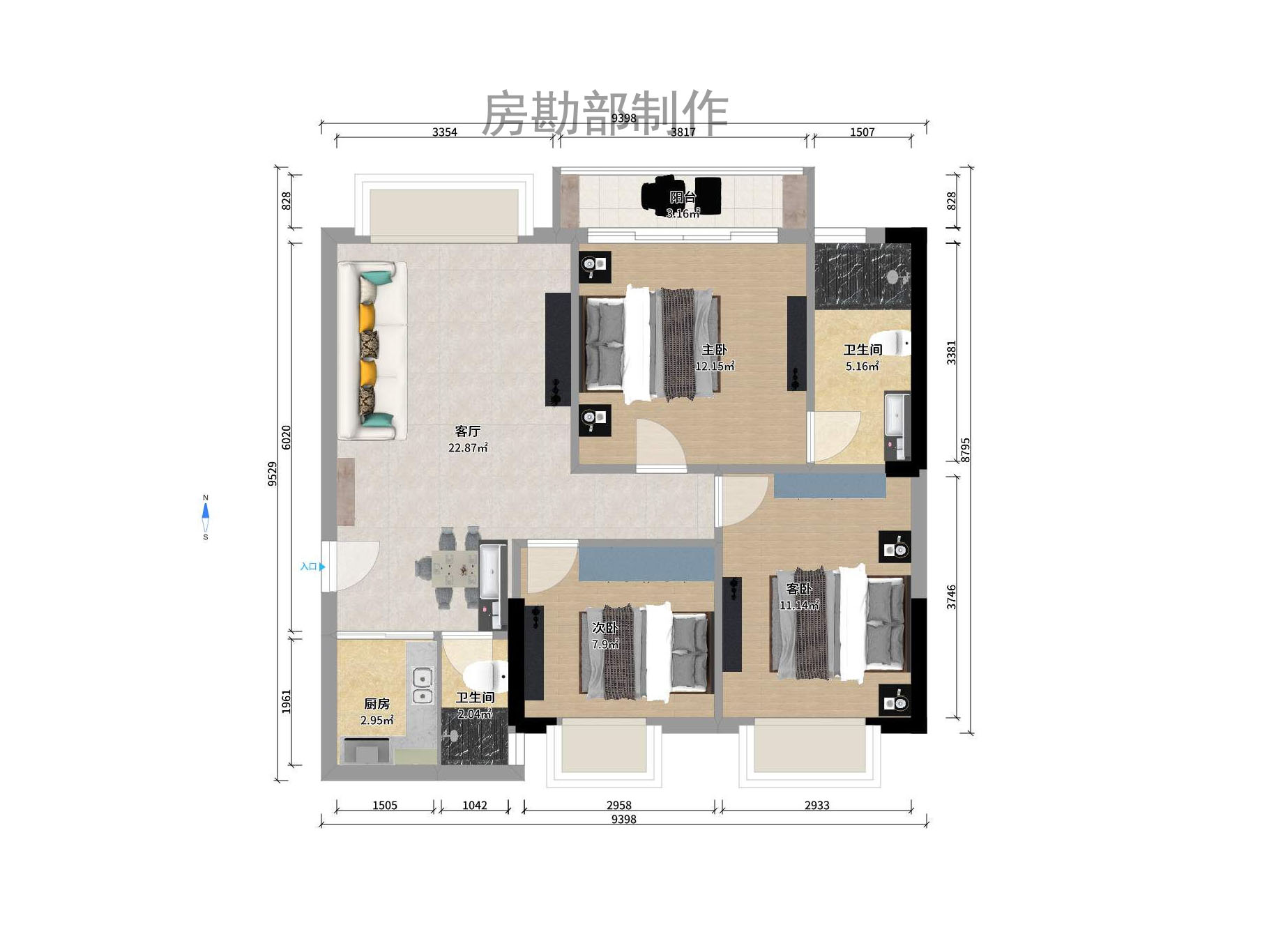 融城花苑室內(nèi)圖2